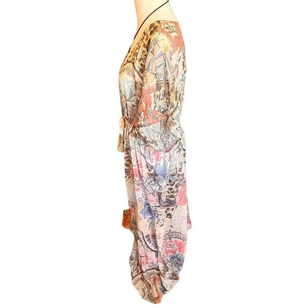 Venus Embellished Floral & Paisley Print Maxi Top NWT - Picture 9 of 12